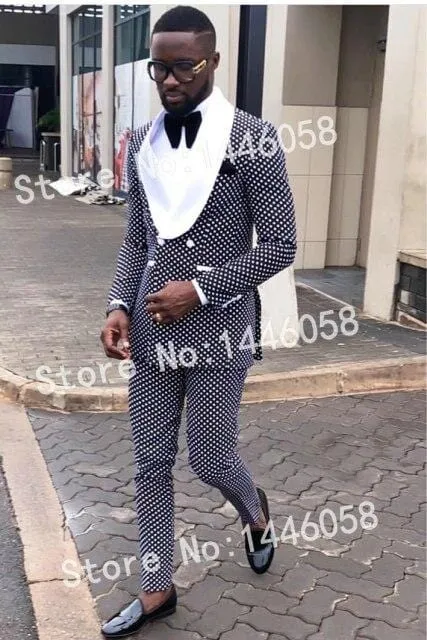 2021 Men Black Double Breasted Wedding Groom Suit With Pants Tuxedo For Men Wedding Suits Prom Best Man Suit (Jacket Pants Bow)