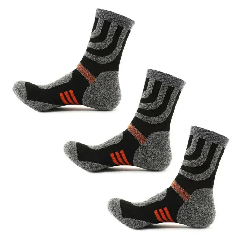 2/3/4/5 Paris  Men Anti Blister Winter Terry Socks Outdoor Sports Running Cyclin