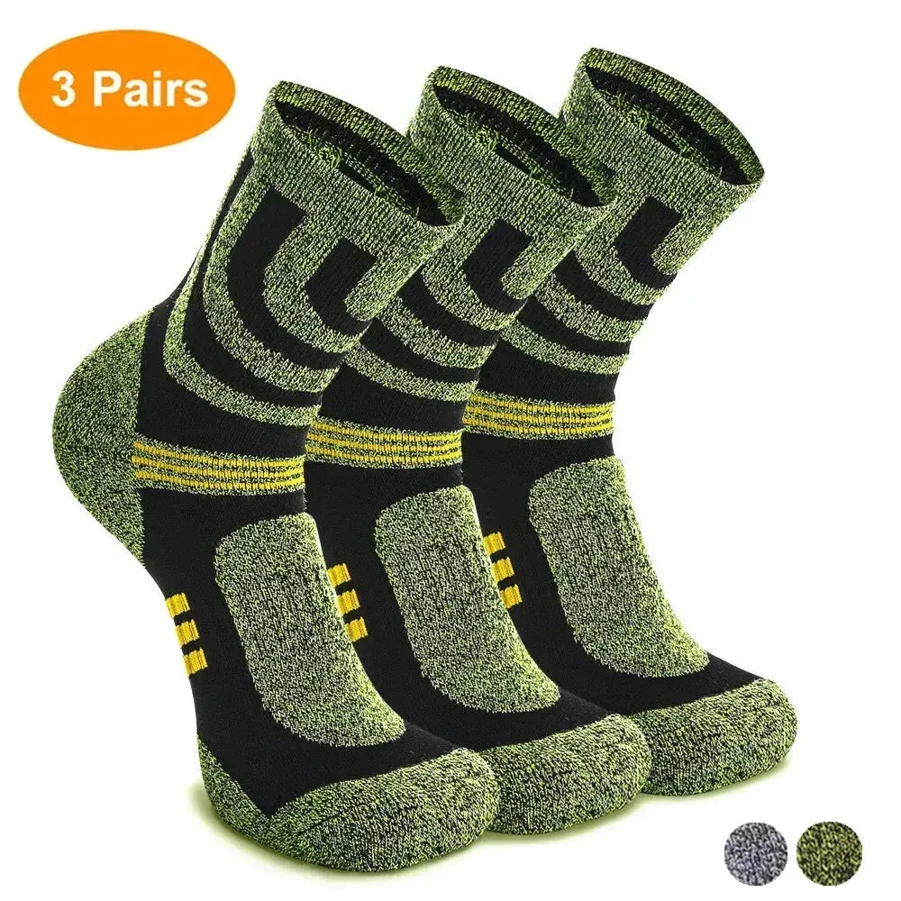 2/3/4/5 Paris  Men Anti Blister Winter Terry Socks Outdoor Sports Running Cyclin