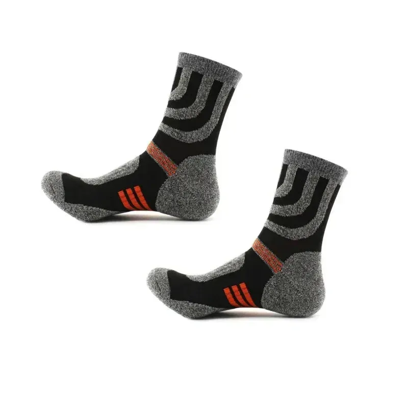 2/3/4/5 Paris  Men Anti Blister Winter Terry Socks Outdoor Sports Running Cyclin