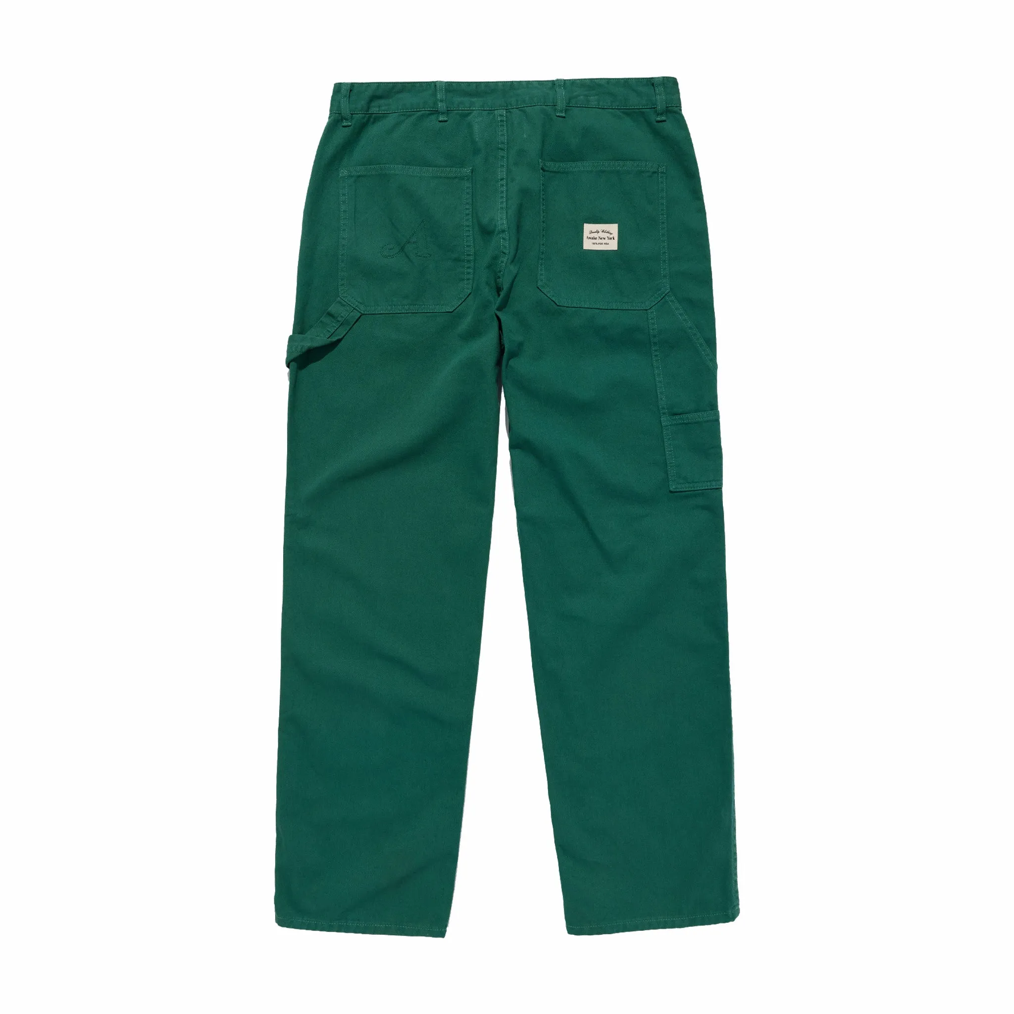 Awake NY Dyed Cotton Painter Pant (Washed Green)