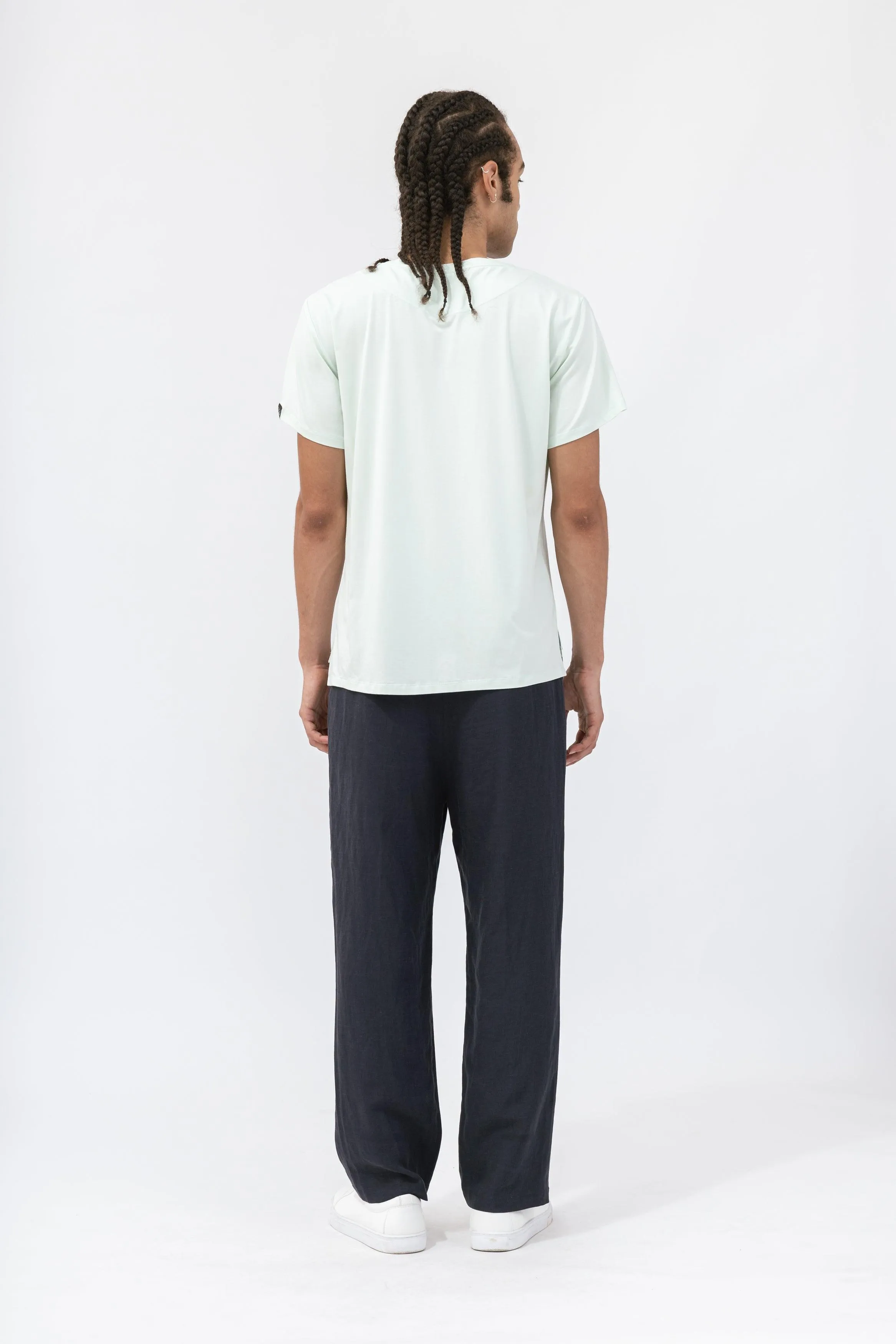 Bamboo Relaxed-Fit Linen Pants