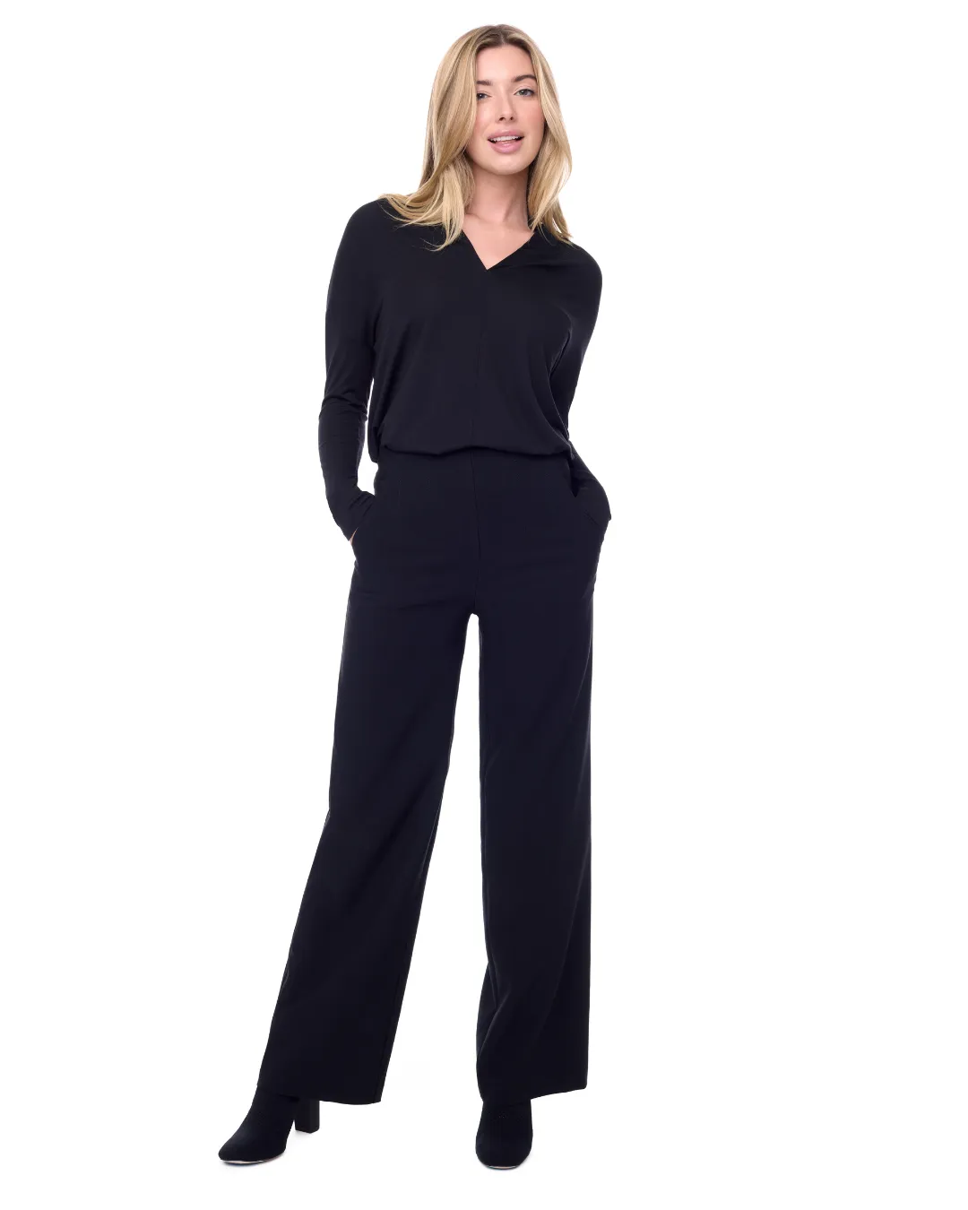 Black Palermo Wide Leg Pants 67976