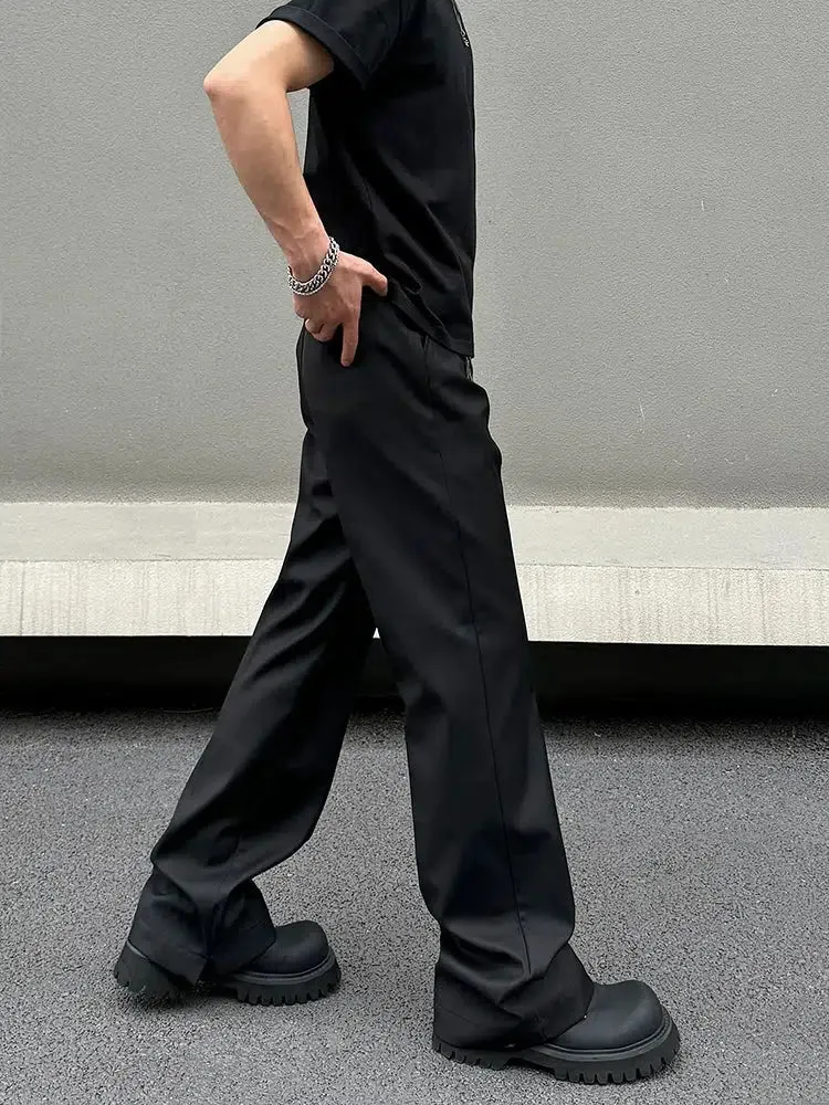 Black Straight-leg Pants