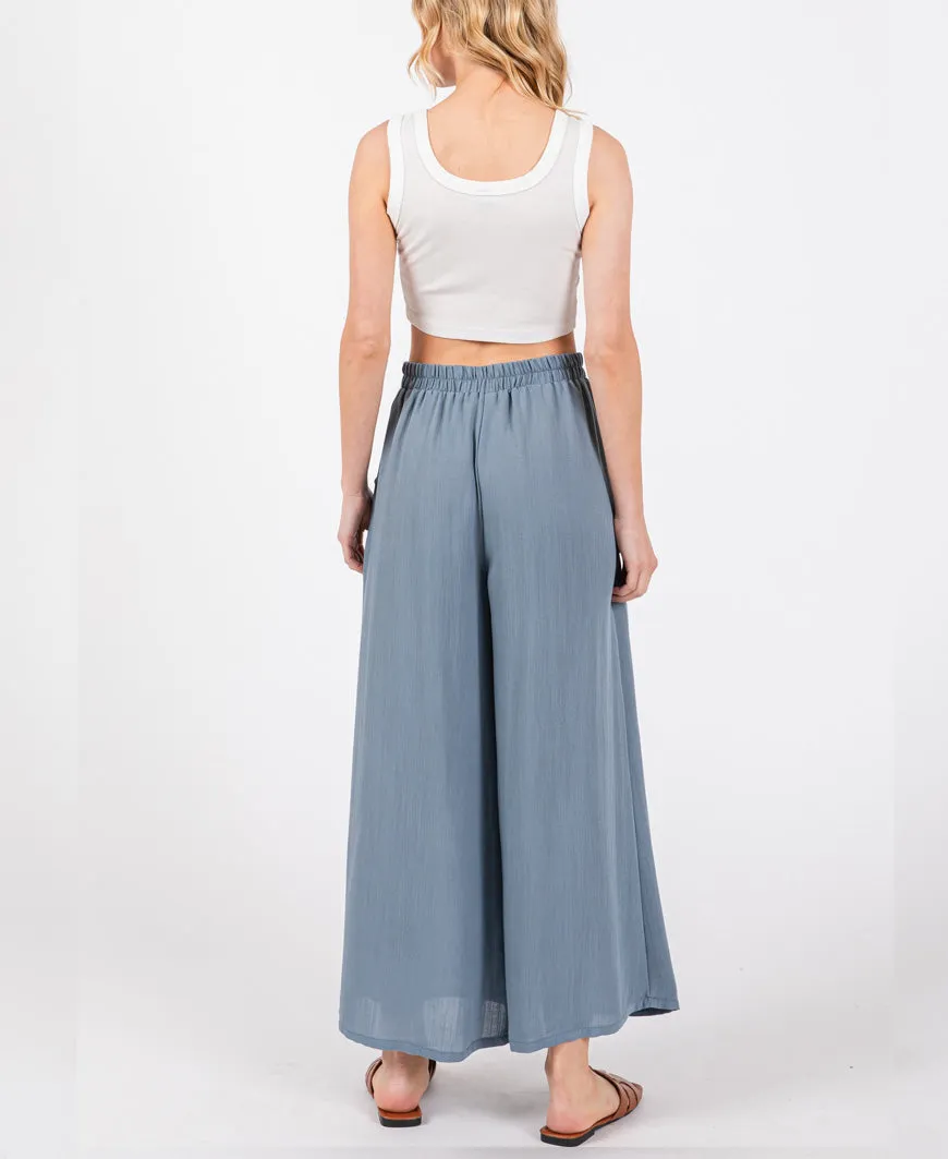 Blue Wide Leg Pant