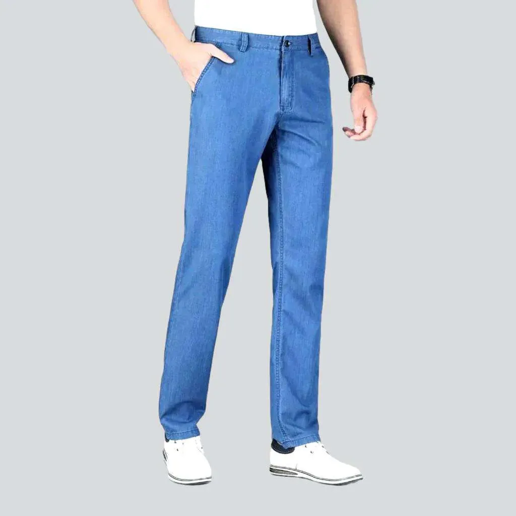 Business casual straight denim pants