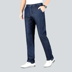 Business casual straight denim pants