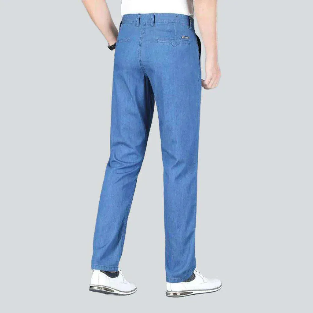 Business casual straight denim pants