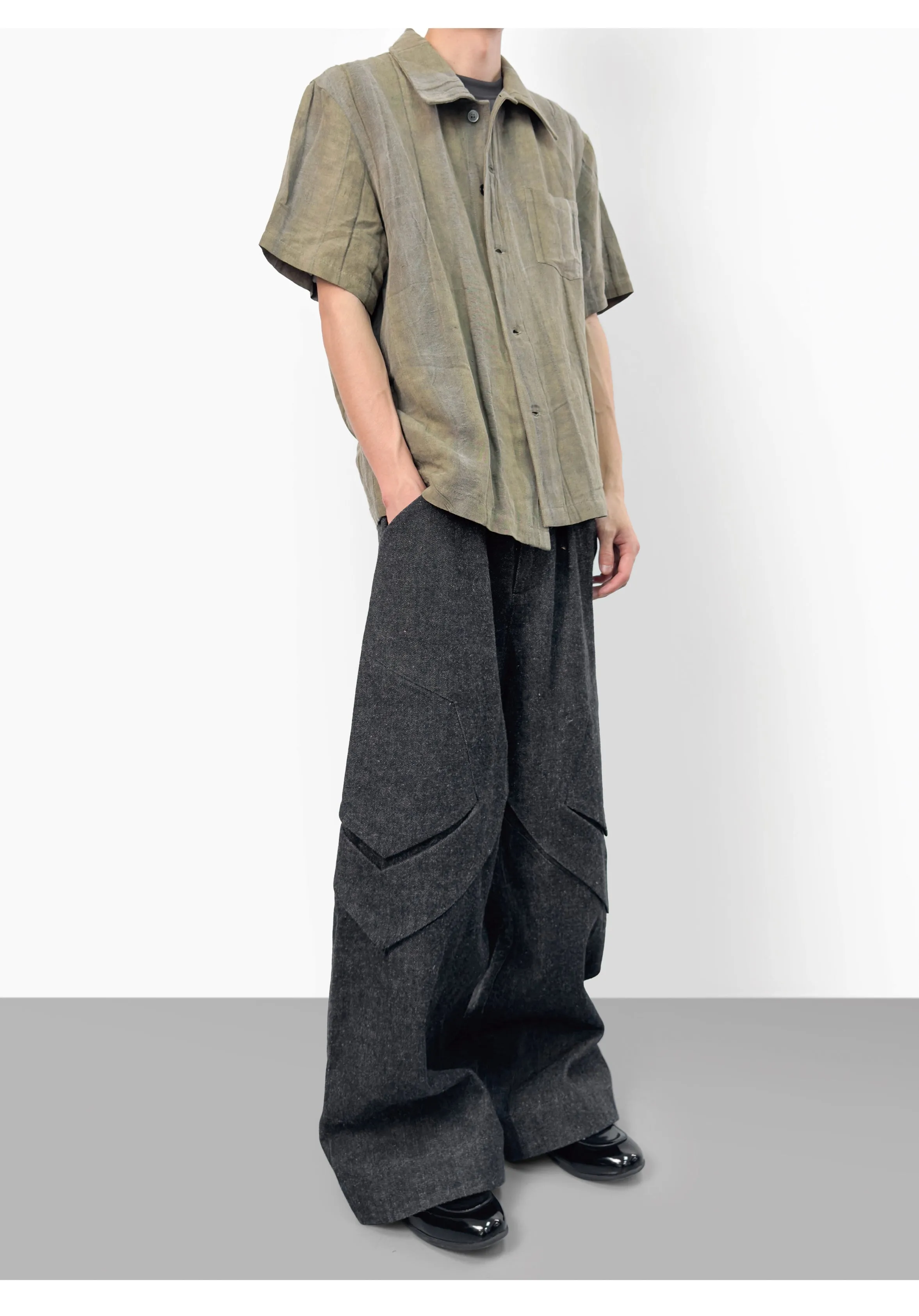 Chamfered Casual Pants