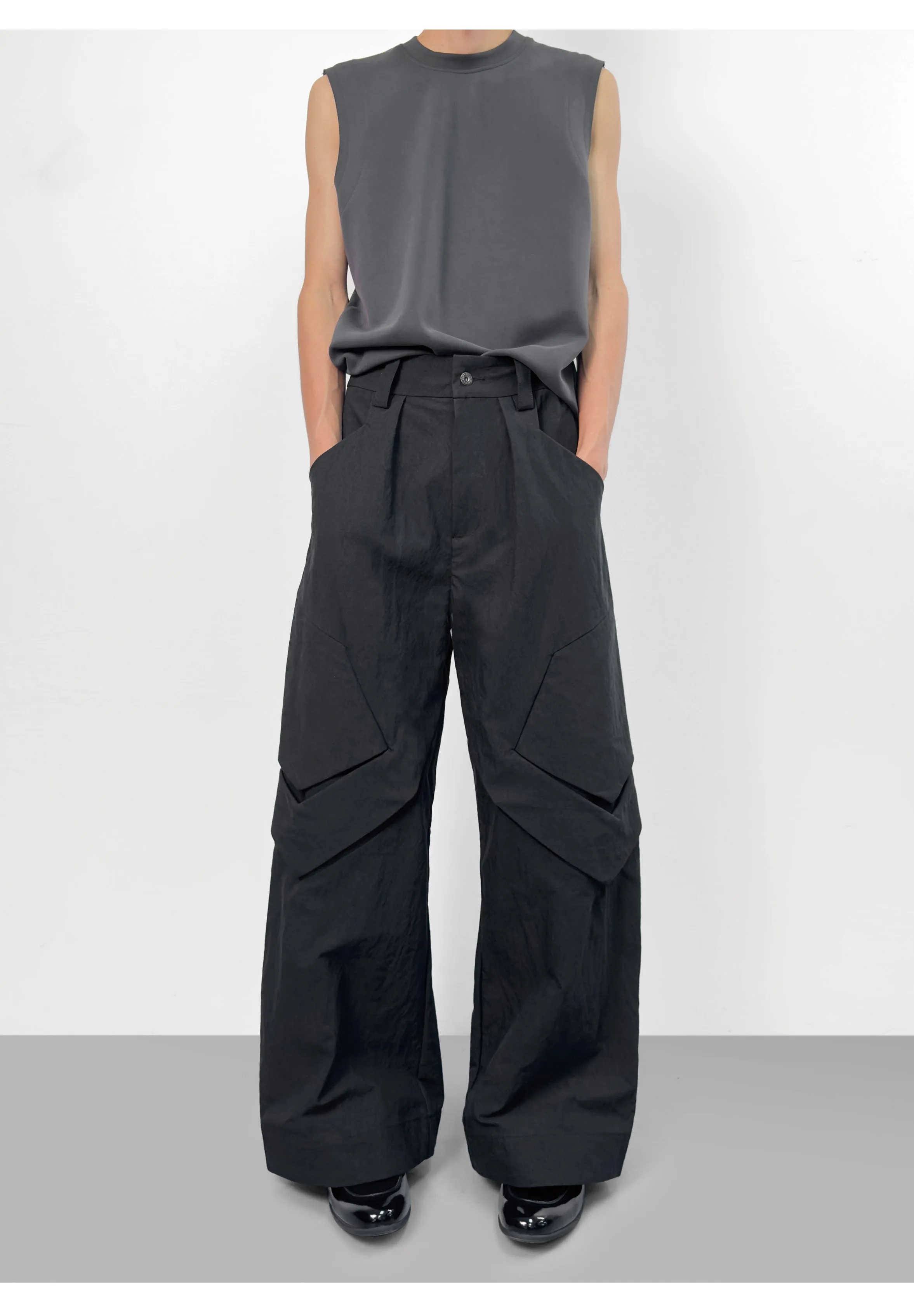 Chamfered Casual Pants