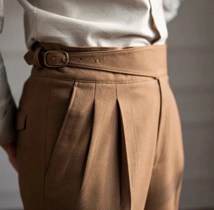 Cold season straight trousers