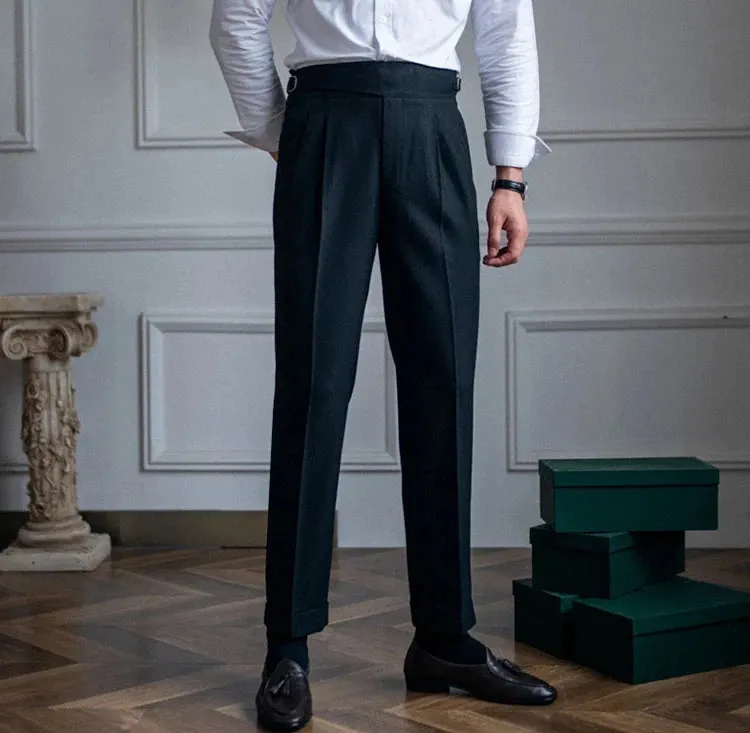 Cold season straight trousers