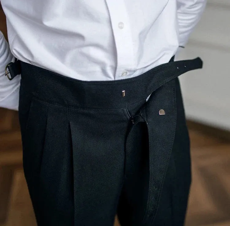 Cold season straight trousers