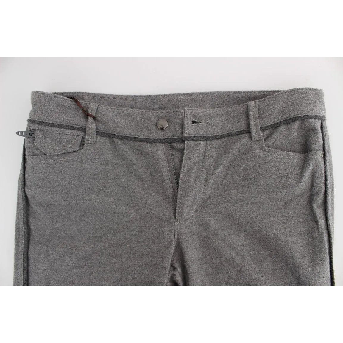 Ermanno Scervino Chic Gray Casual Cotton Pants