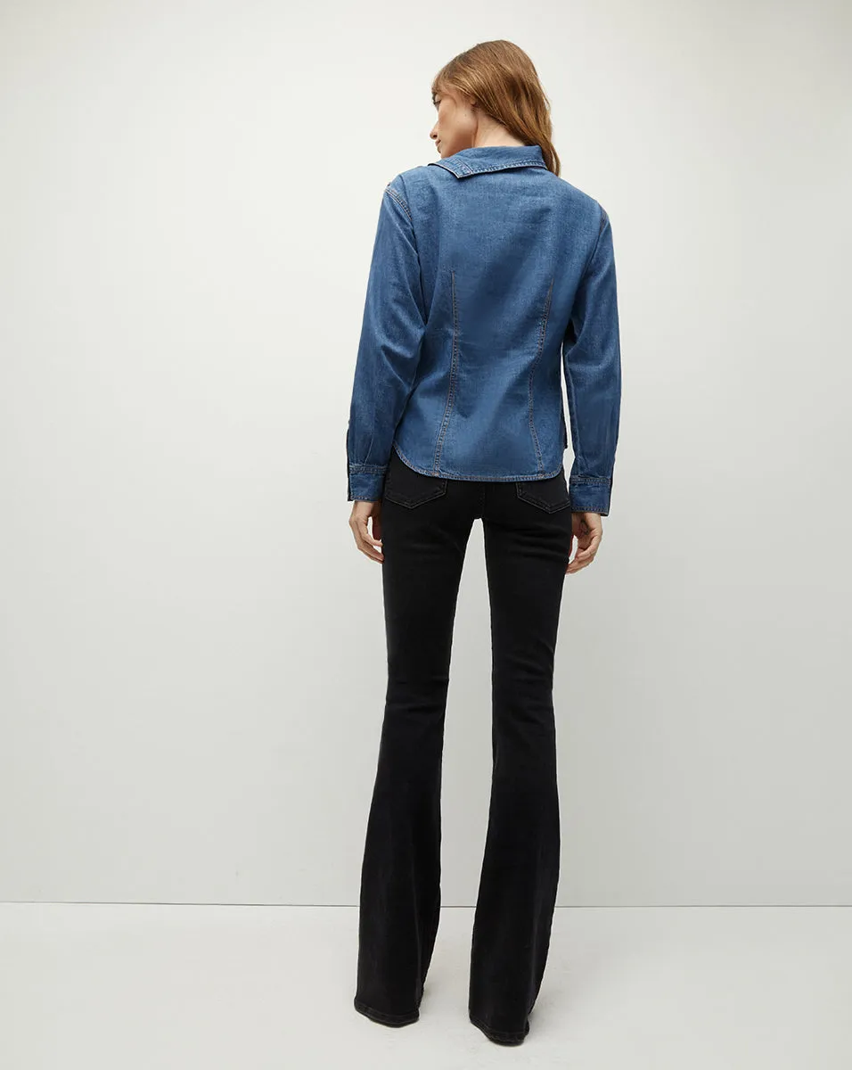 Fauri Asymmetrical Denim Shirt