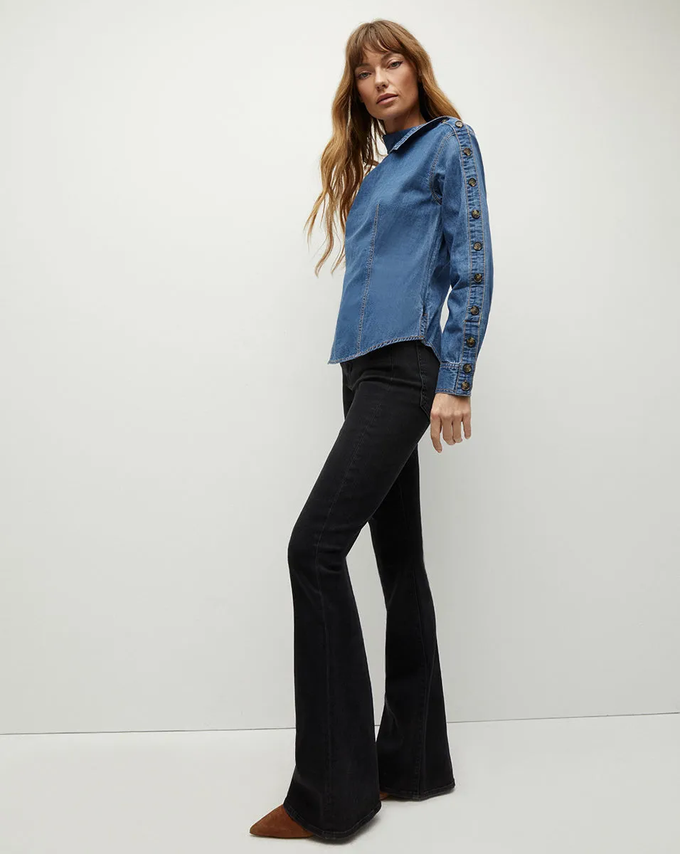 Fauri Asymmetrical Denim Shirt