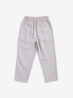 HOP Kids Beige Solid Pants