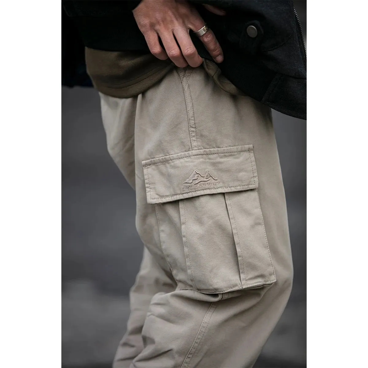 Japanese Streetwear Khaki Plus Size Cargo Pants - Casual Straight Trousers