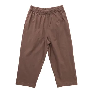 Jersey Solid Pants- Chocolate