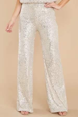 Like A Star Silver Sequin Pants