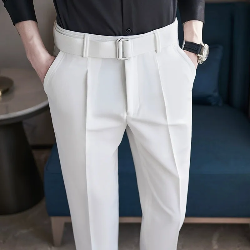 Men's Business Slim British Casual Suit Pants