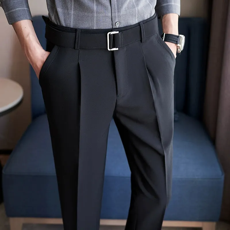 Men's Business Slim British Casual Suit Pants