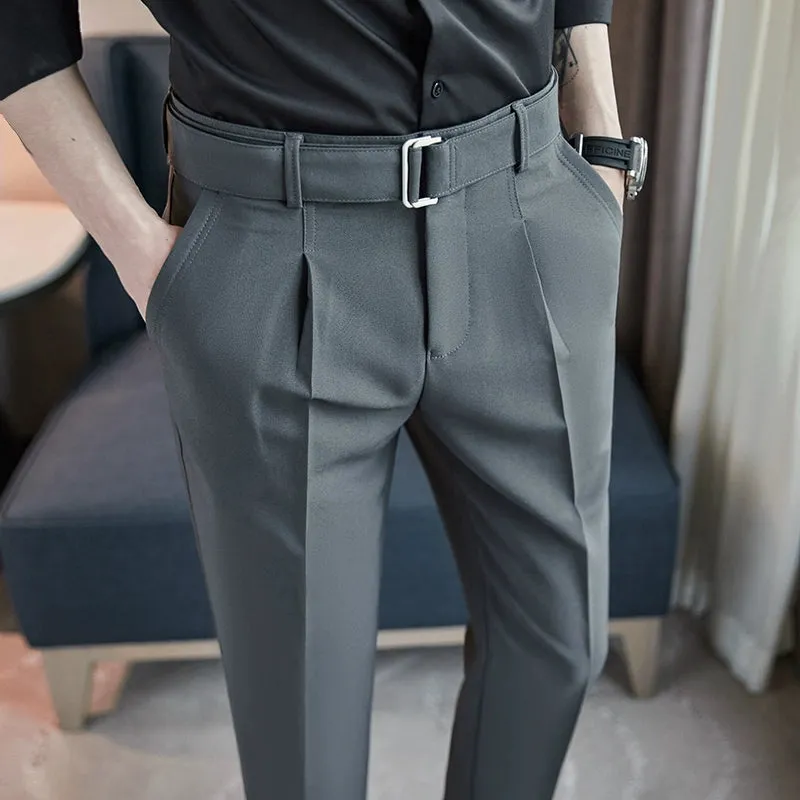 Men's Business Slim British Casual Suit Pants