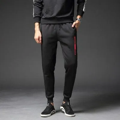 Men's Pants - Winter Elastic Waist Thicken Warm Men's Straight Sweatpants (TG4)(F9)