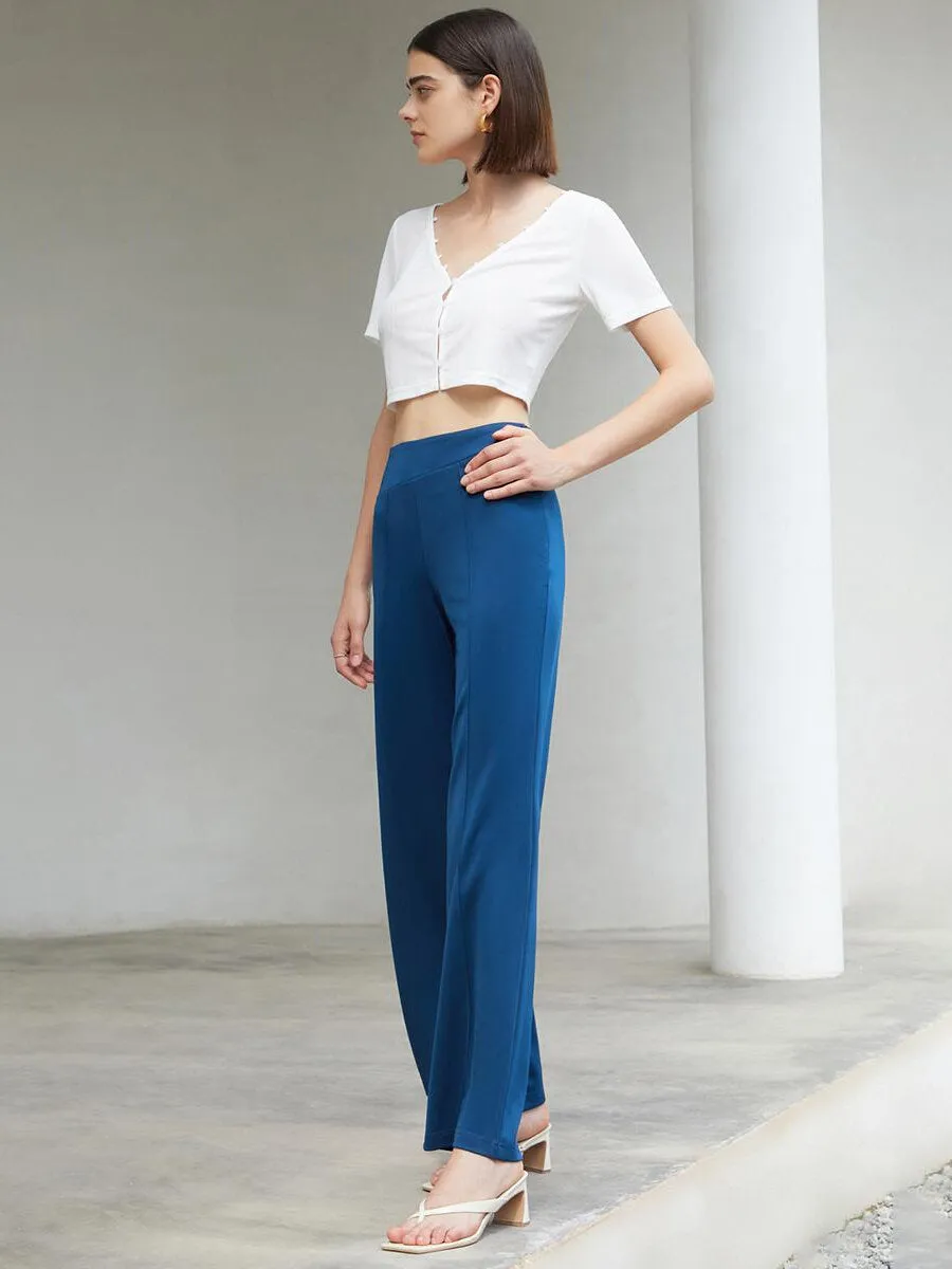 Natural Waist Straight Leg Pants