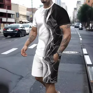 New SuitTrendy Pattern 3D Printed T-shirt