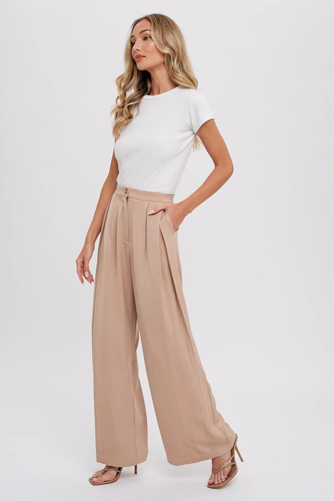 Pintuck Trousers