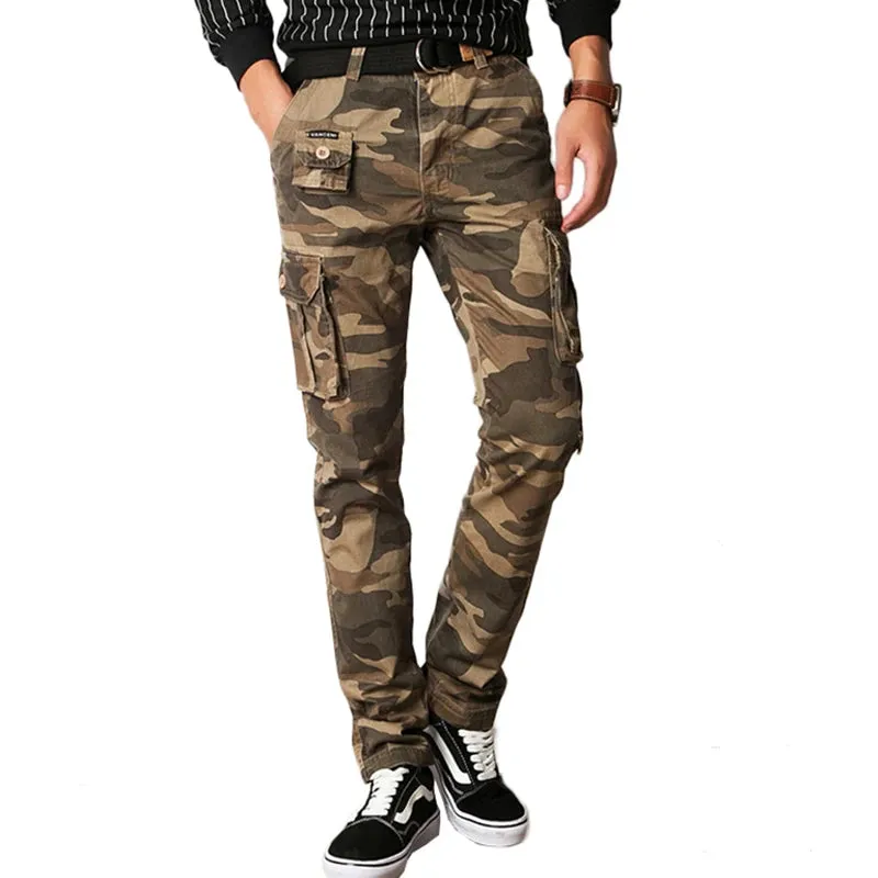 SLIM FIT MILITARY CARGO PANTS