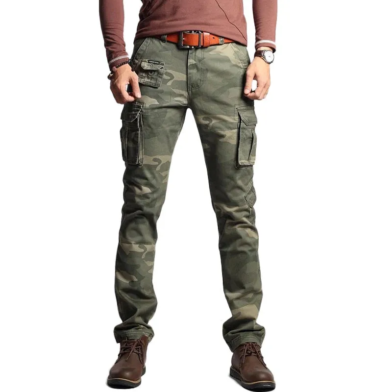 SLIM FIT MILITARY CARGO PANTS