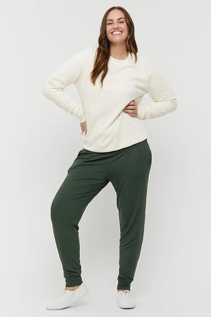 Softline Slouch Pants - Forest