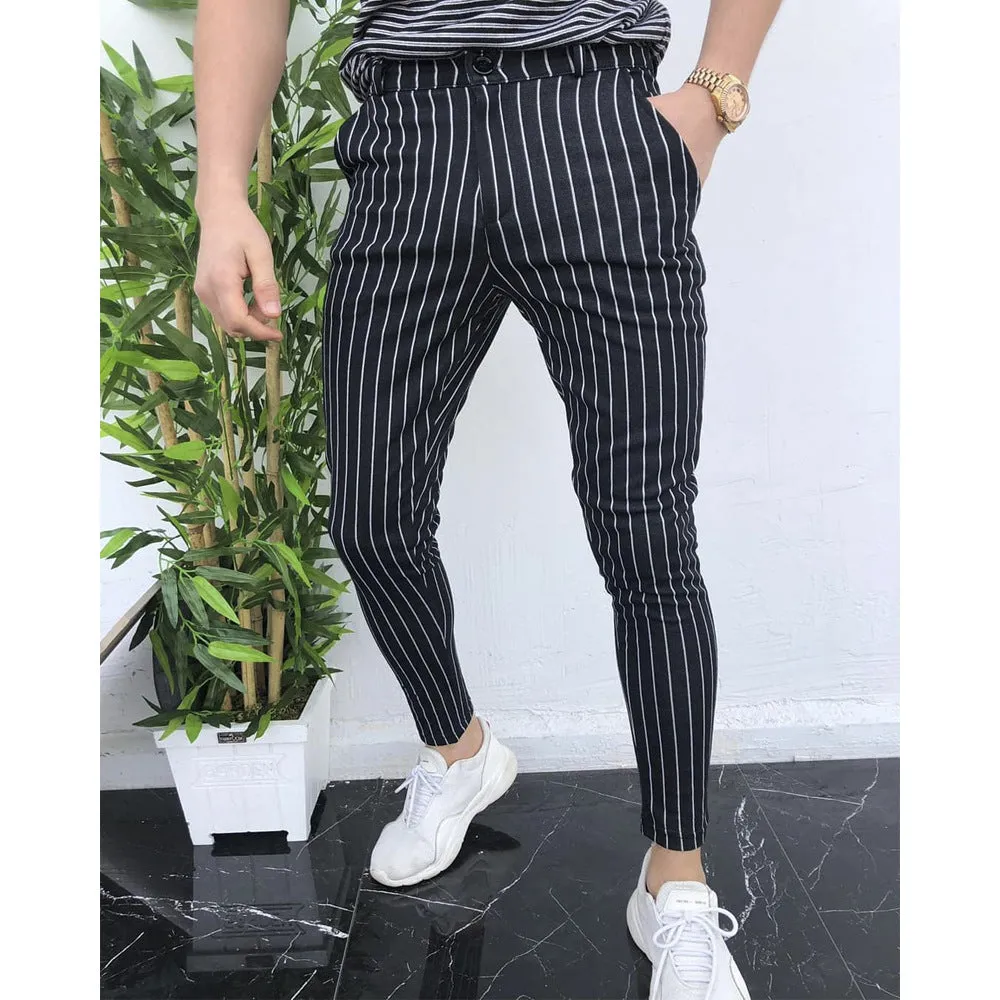 Striped casual pants