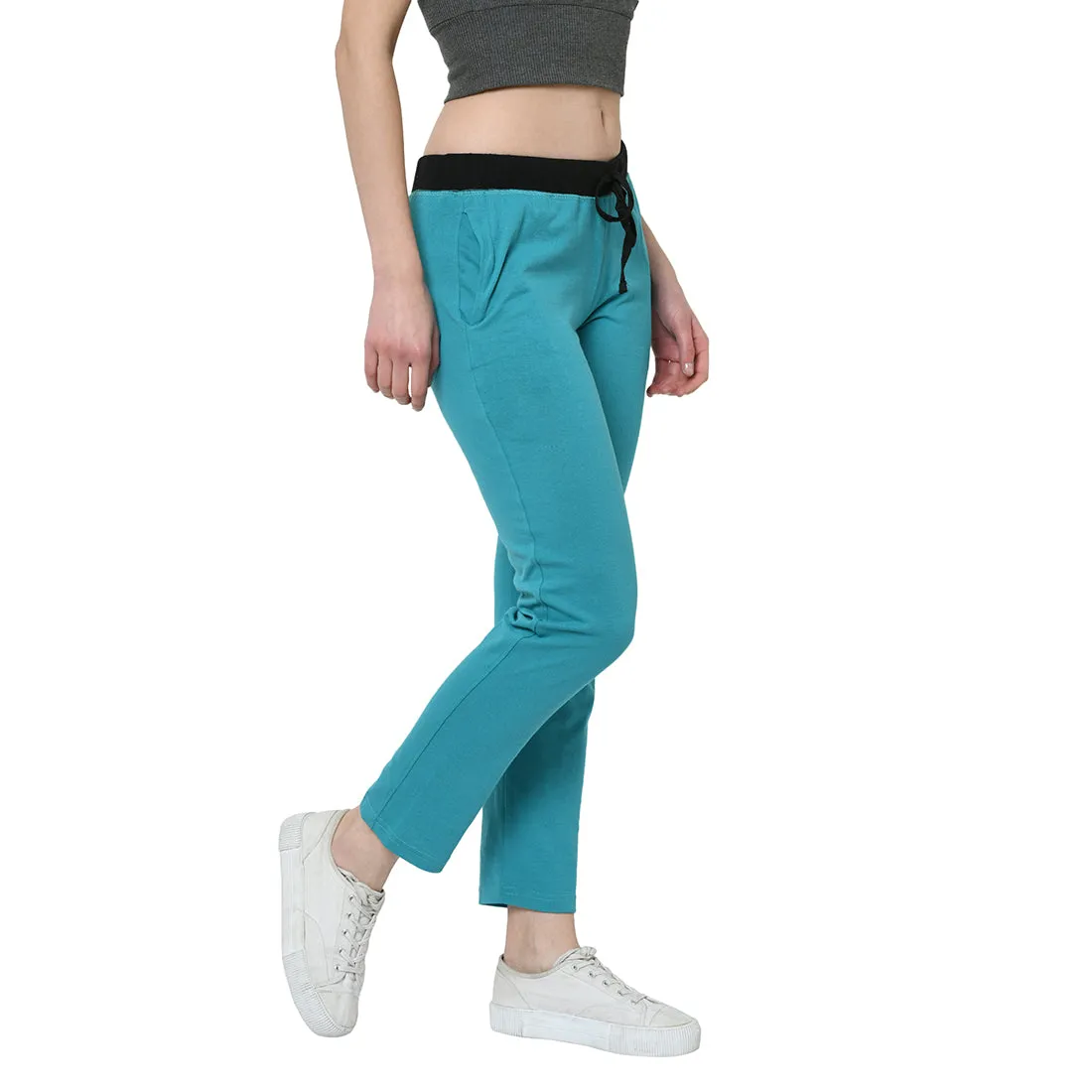 Vimal Jonney Light Blue Trackpant For Women's