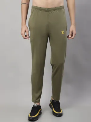 Vimal Jonney Olive Regular fit Cotton Trackpant for Men