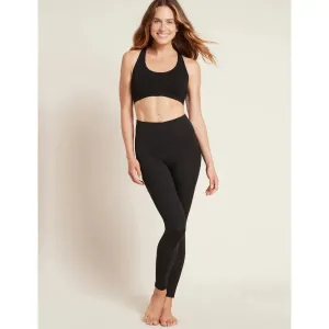 Womens Active High-Waisted Full Leggings with Pocket - Black