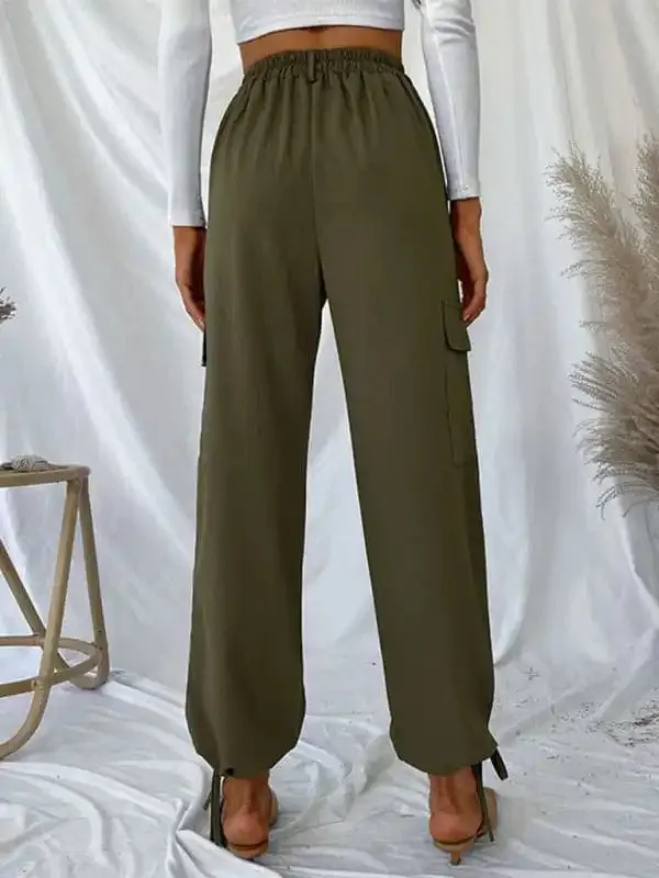 women’s trousers solid color casual pants